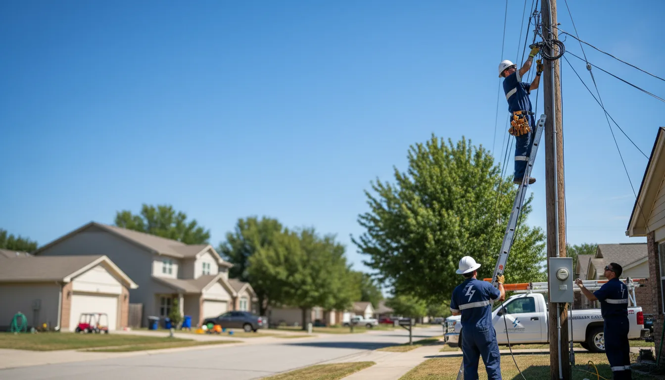 Residential electrician providing installation services in Fairview, OH